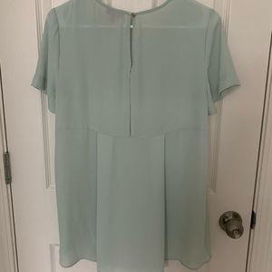 Vince Camuto sheer mint green top